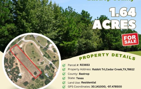Contract for Sale – 1.64 acres in Bastrop County, Texas