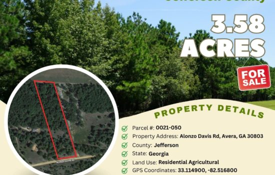 Contract for Sale – 3.58 acres in Jefferson County, Georgia