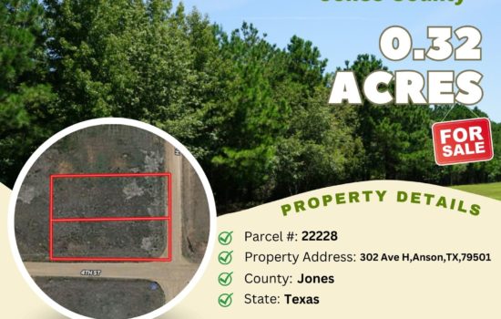Contract for Sale – 0.32 acres in Jones County, Texas – $5,900