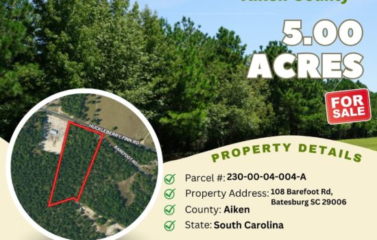 Contract for Sale – 5.00 acres in Aiken County, South Carolina – $59,900 (A)
