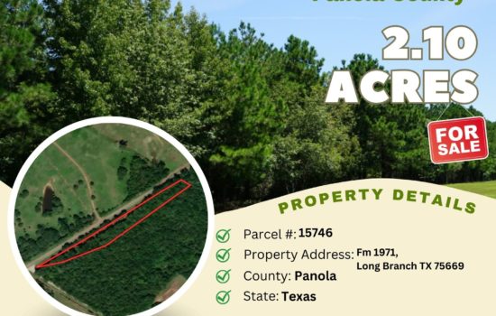 Contract for Sale – 2.10 acres in Panola County, Texas – $19,990