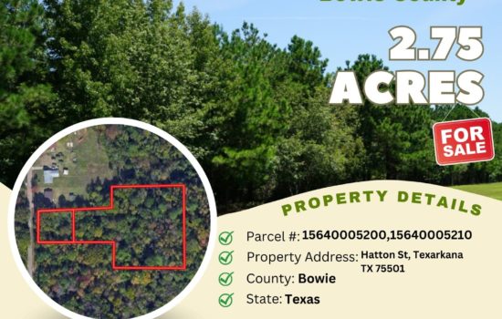 Contract for Sale – 2.75 acres in Bowie, North Texas – $29,900