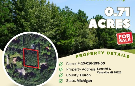 Contract for Sale – 0.71 acres in Huron County, Michigan – $24,900