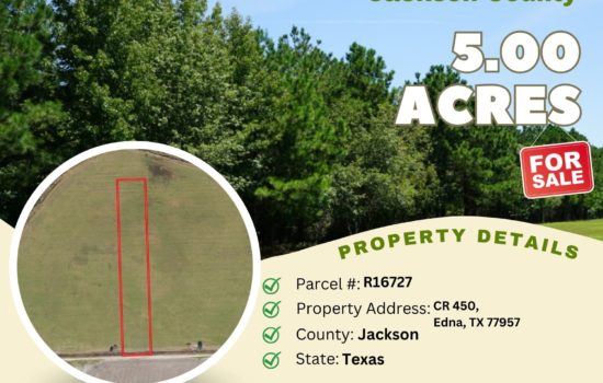 Contract for Sale – 5.00 acres in Jackson County, Texas – $34,900