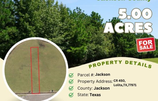 Contract for Sale – 5.00 acres in Jackson County, Texas – $45,900