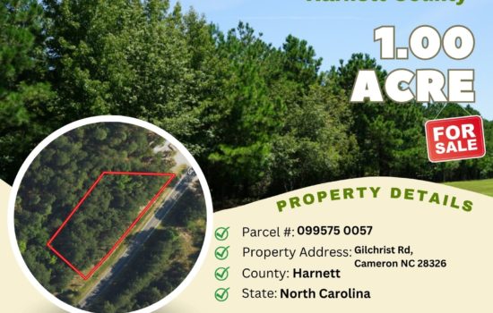 Contract for Sale – 1.00 acre in Harnett County, North Carolina – $34,900