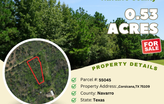 Contract for Sale – 0.53 acres in Navarro County, Texas – $19,900