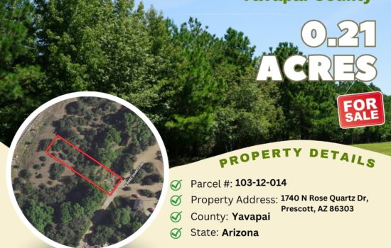 Contract for Sale – 0.21 acres in Yavapai County, Arizona – $11,900