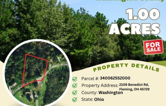 Contract for Sale – 1.00 acres in Washington County, Ohio – $14,900