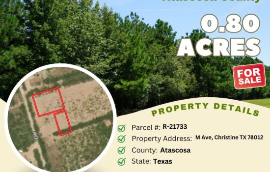 Contract for Sale – 0.80 acres in Atascosa County, Texas – $29,900