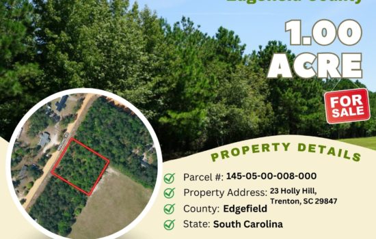 Contract for Sale – 1 acre in Edgefield County, South Carolina – $25,000