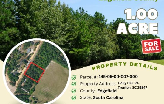 Contract for Sale – 1 acre in Edgefield County, South Carolina – $13,900