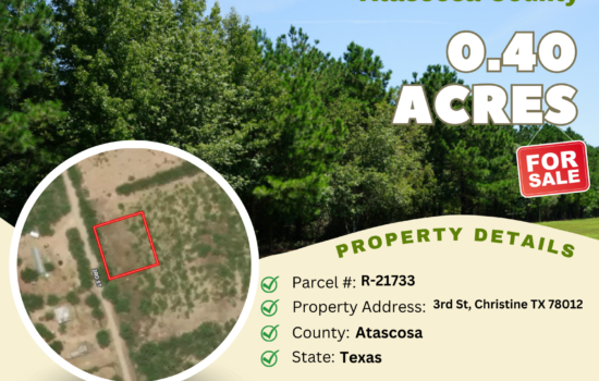 Contract for Sale – 0.40 acres in Atascosa County, Texas – $16,900