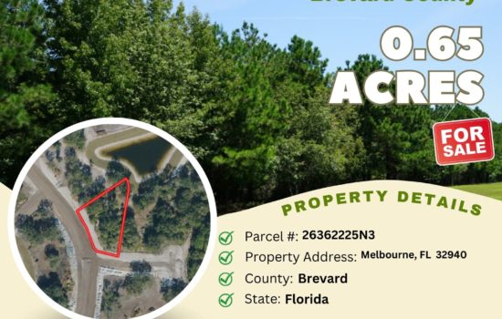 Contract for Sale – 0.65 acres in Brevard County, Florida – $279,900