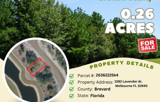 Contract for Sale – 0.26 acres in Brevard County, Florida – $249,900