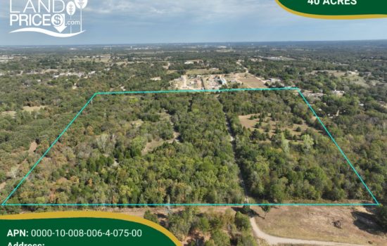 Contract for Sale – 40 acres in Seminole County, Oklahoma – $89,900