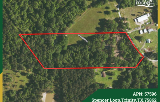 Contract for Sale – 8.29 acres in Trinity County, Texas – $119,500