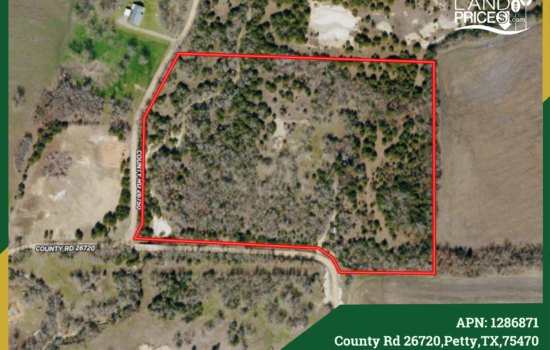 Contract for Sale –13.96 acres in Lamar County, Texas – $159,900