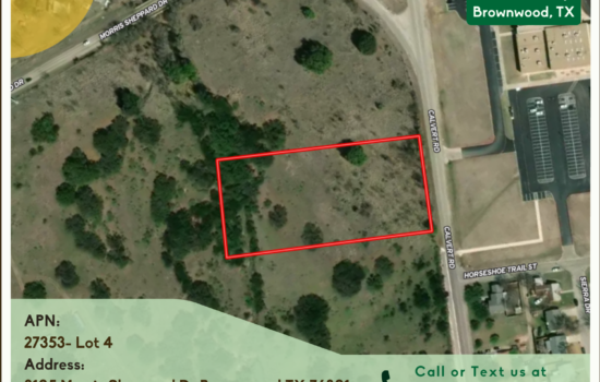 Contract for Sale – 3.00 acres in Brown County, Texas – $69,900 – Lot 4